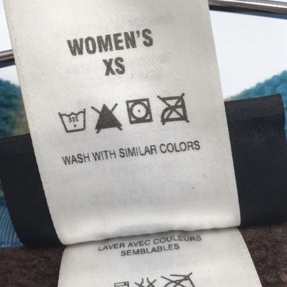 Patagonia Synchilla Women's Snap-T Aztec Blue & Brown Southwest Pullover - Picture 12 of 12